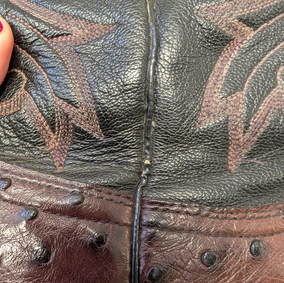 NOCONA Oxblood and Black Western Boots - Picture 14 of 14